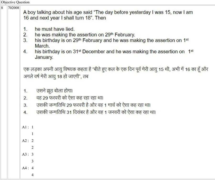 Question 8