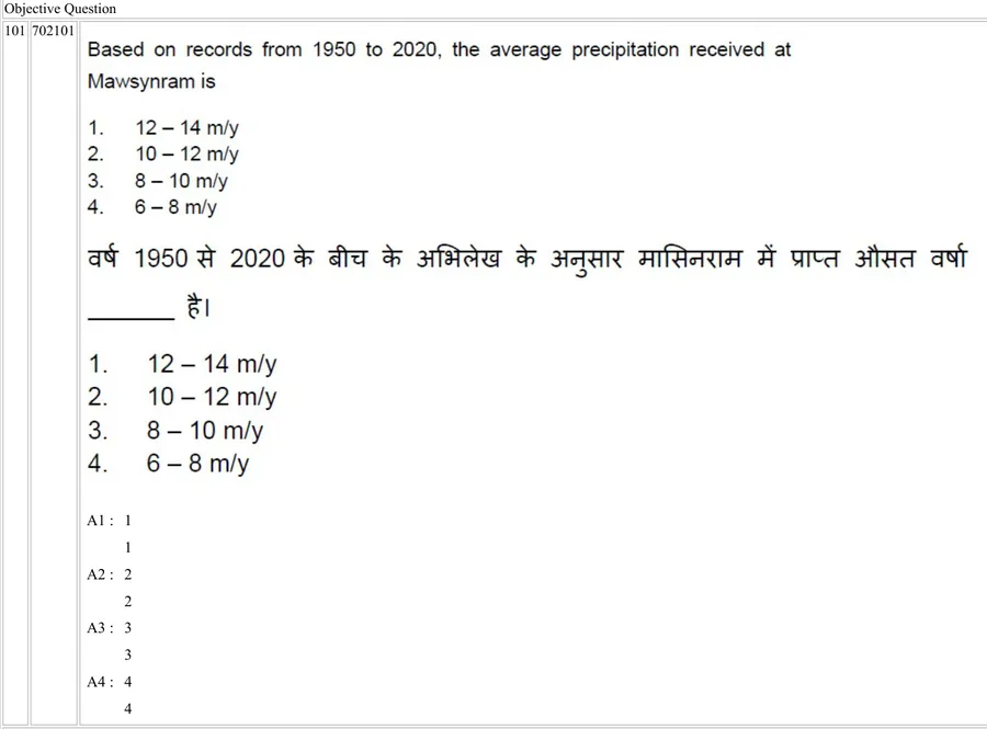 Question 101